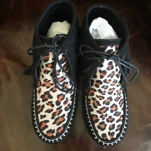 leopard moccasins with fringe